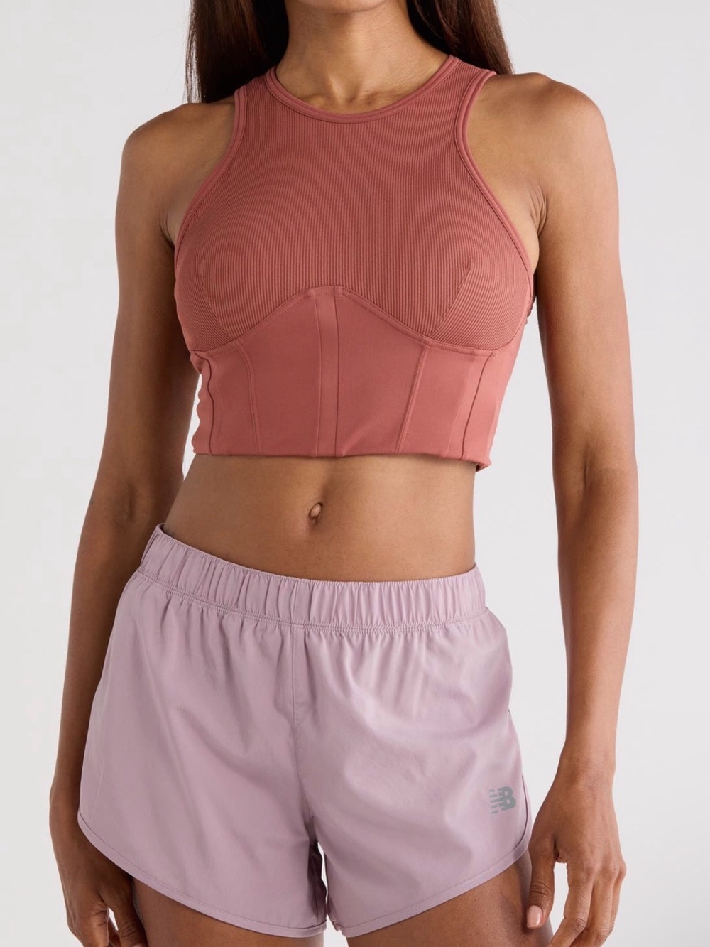 BANDIER X NEW BALANCE Collab Corset Crop Tank Padding. Size Large
